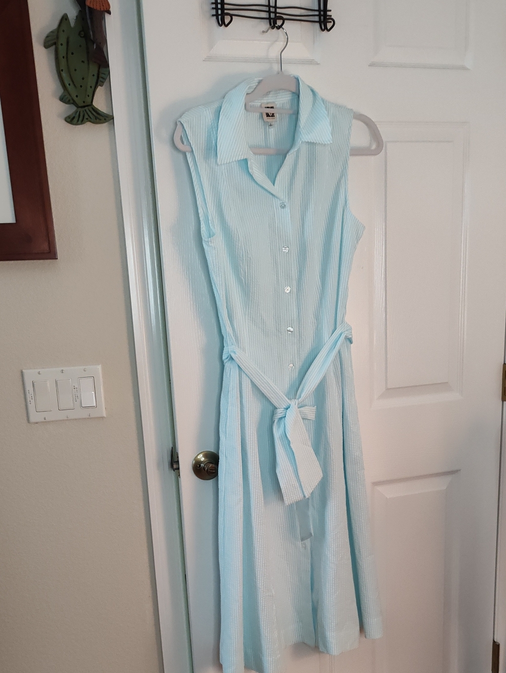 Anne Klein Sleeveless Belted Midi Dress